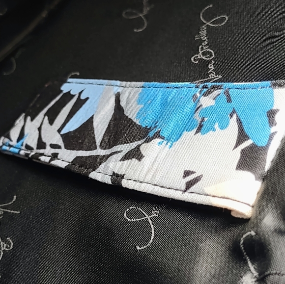 Vera Bradley Camofloral Laptop Messenger Bag Blue Floral Quilted - Picture 9 of 11